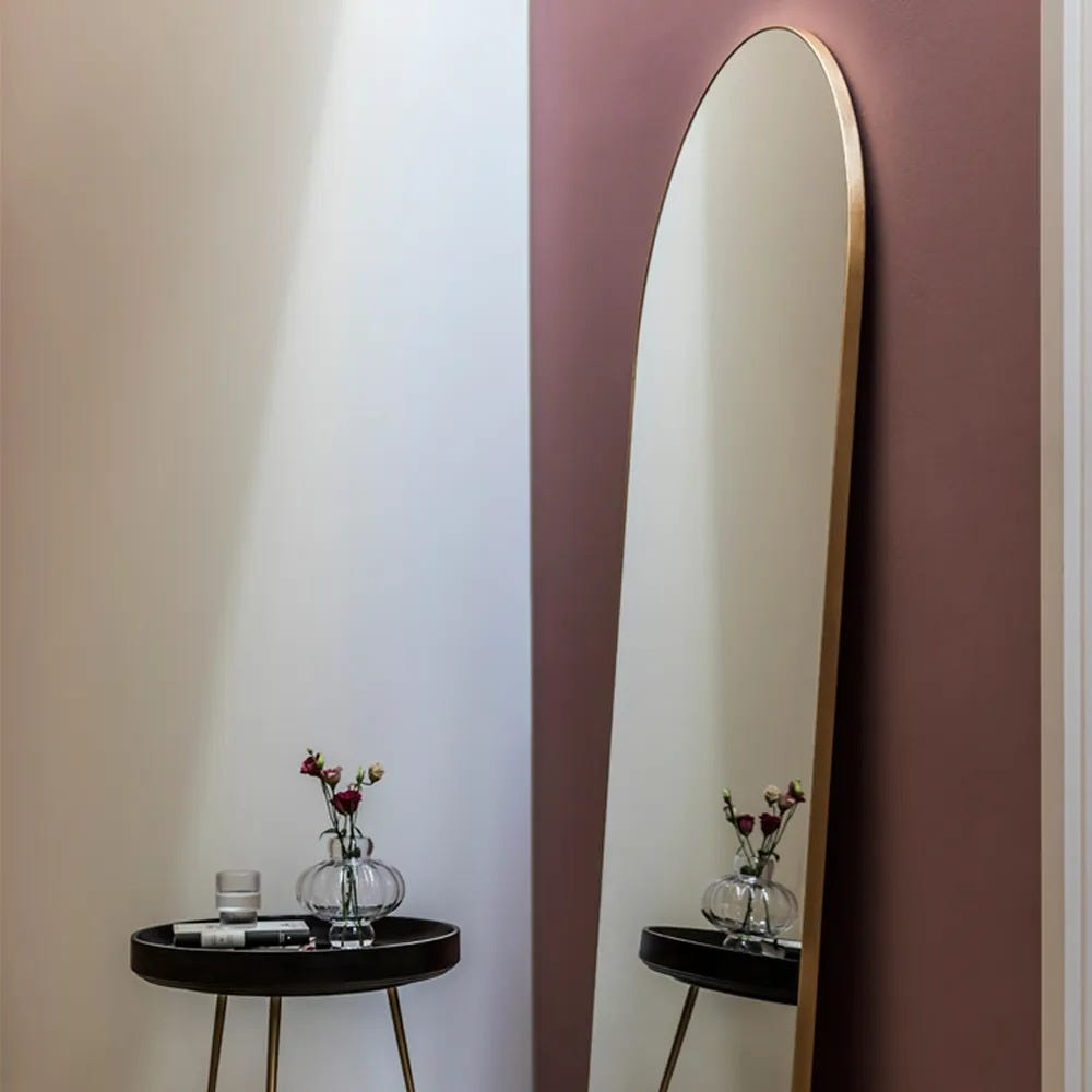 Heal's Fine Edge Floor Arch Mirror Silver 5