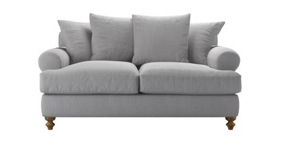 Teddy 2 Seat Sofa Bed in Cobble Brushed Linen Cotton - sofa.com