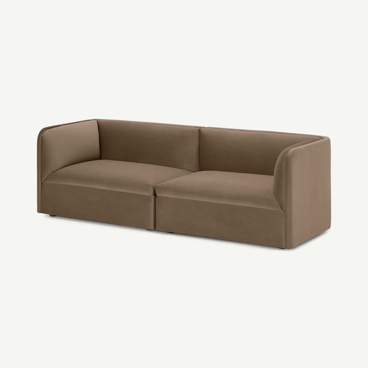 Torkel 3 Seater Sofa, Taupe Velvet