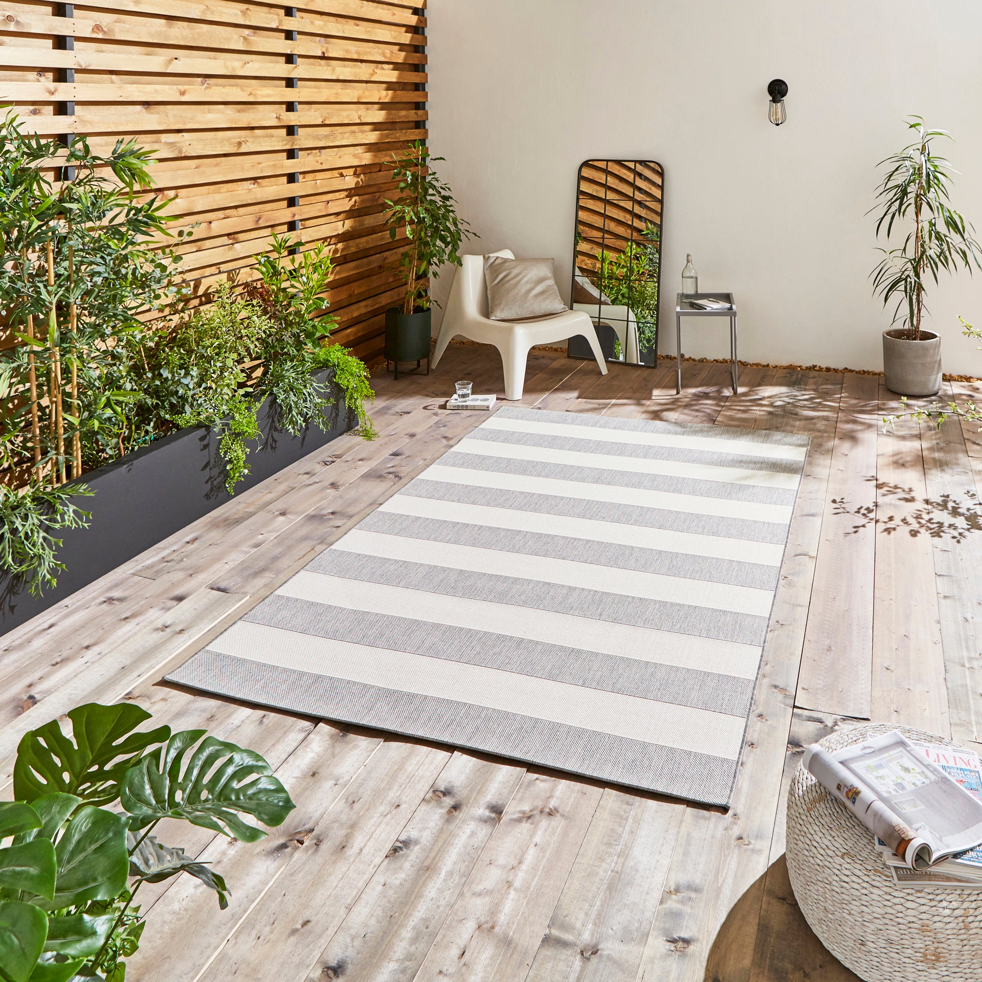 Santa Monica Indoor Outdoor Rug Santa Monica Grey Light Beige