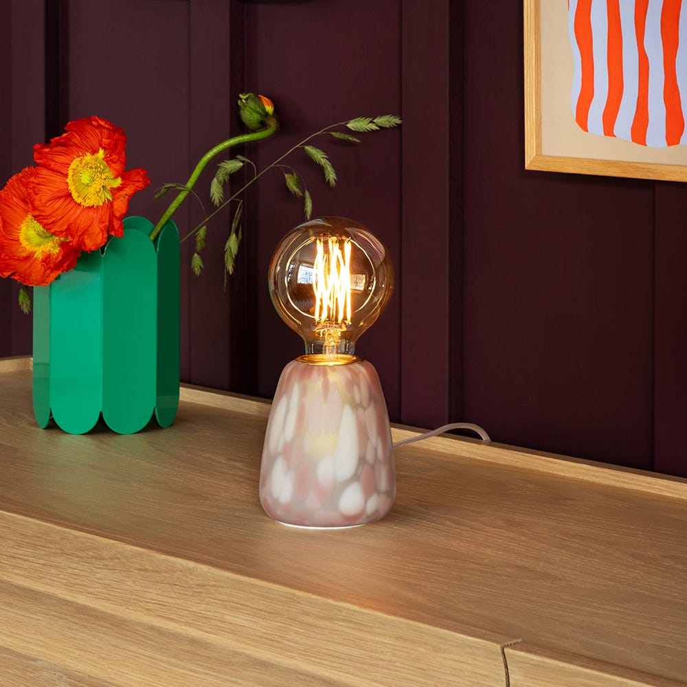 Heal's Confetti Glass Table Lamp Turquoise 4