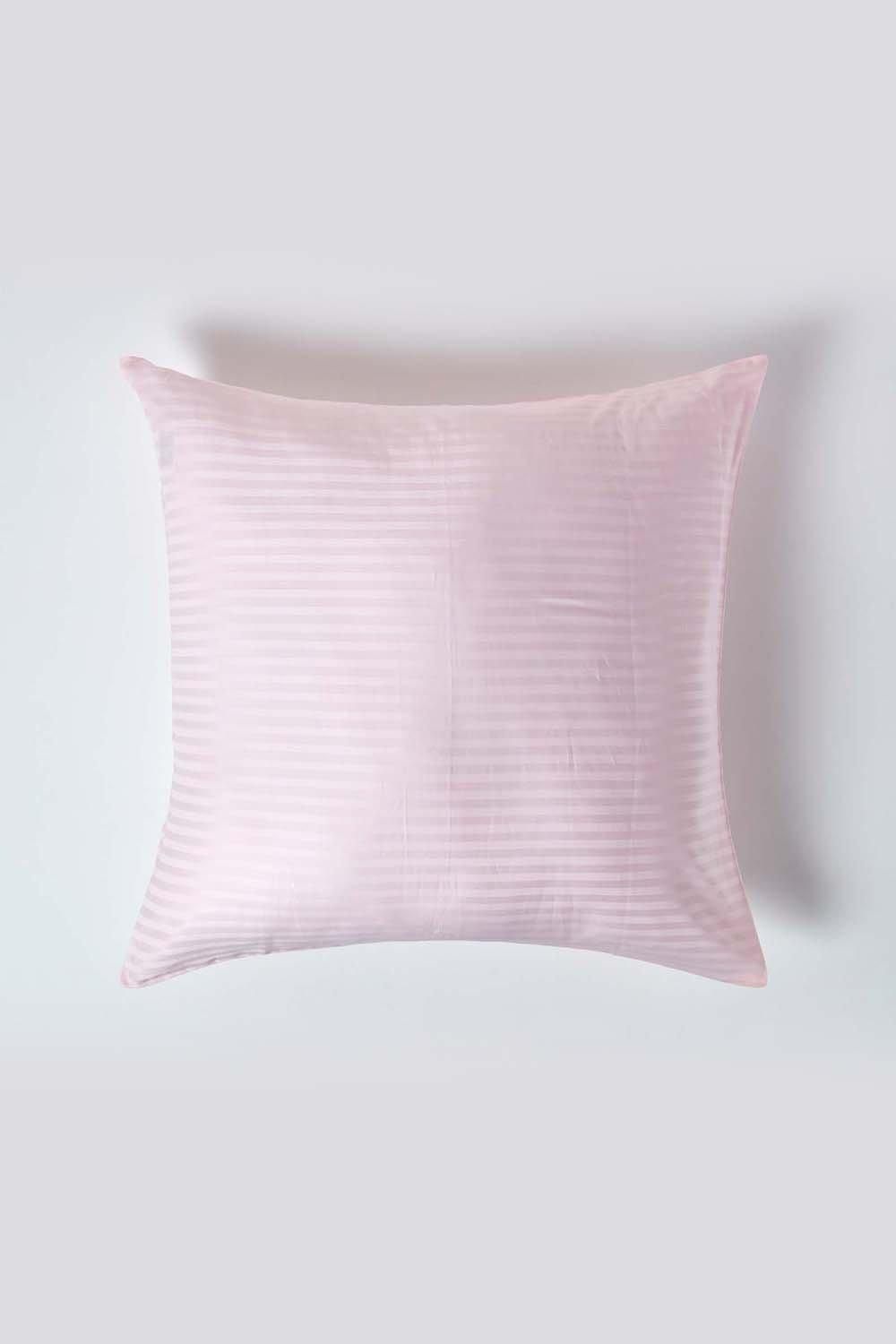 Homescapes Continental Egyptian Cotton Pillowcase 330 TC, 80 x 80 cm in Pink