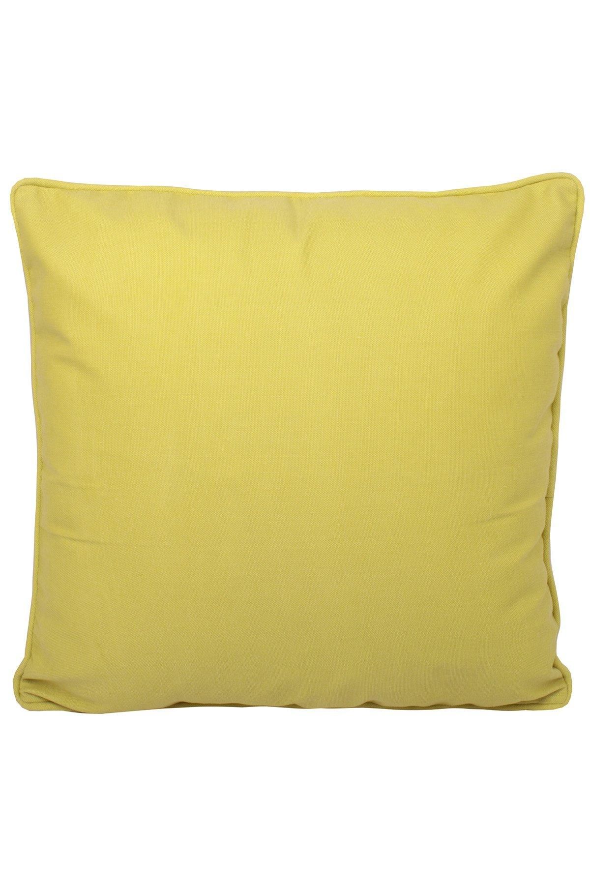 Fusion 'Plain Dye' Water & UV Resistant Filled Cushion in Mustard