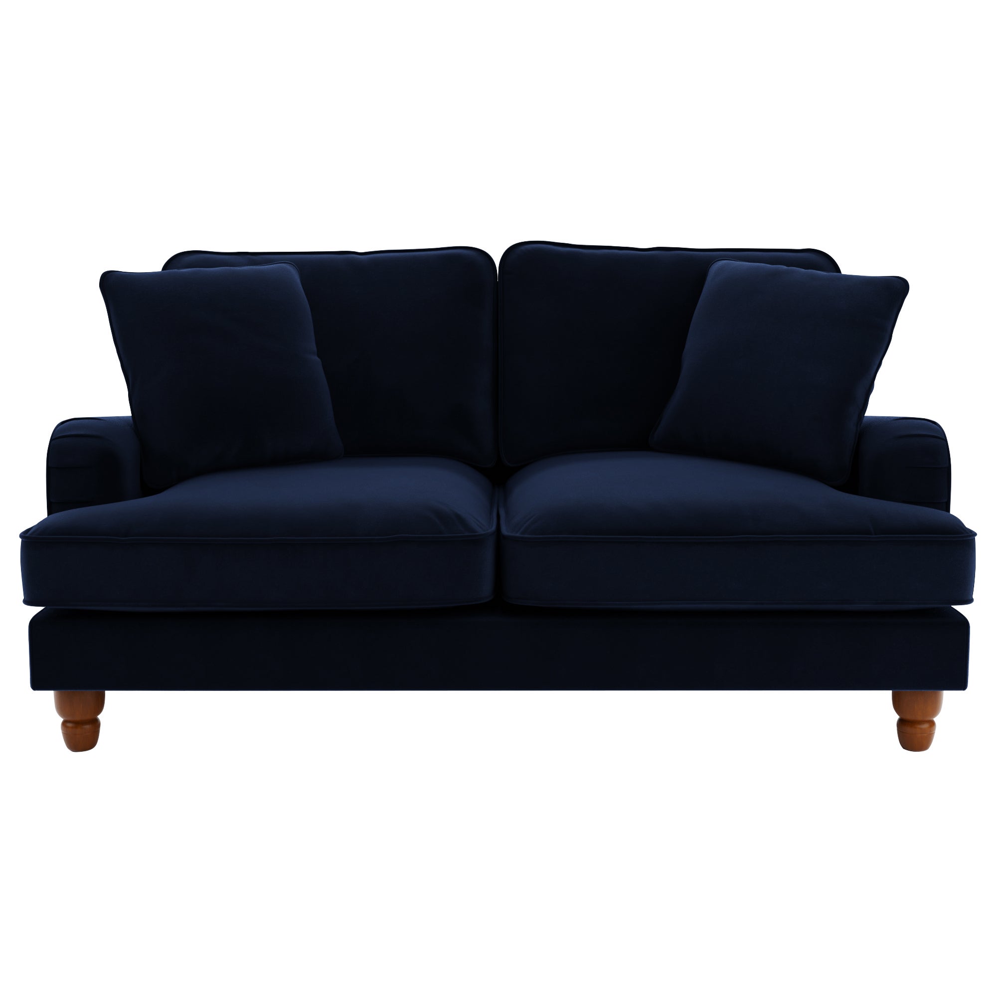 Beatrice Velvet 2 Seater Sofa Navy Blue