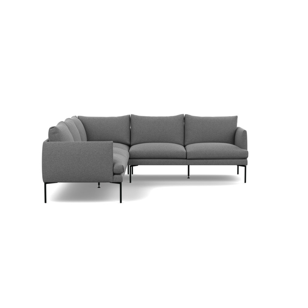 Heal's Matera Large Corner Sofa St Moritz Wool Light Grey