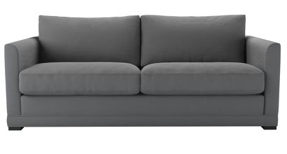 Aissa 3 Seat Sofa Bed in Shadow Brushed Linen Cotton - sofa.com