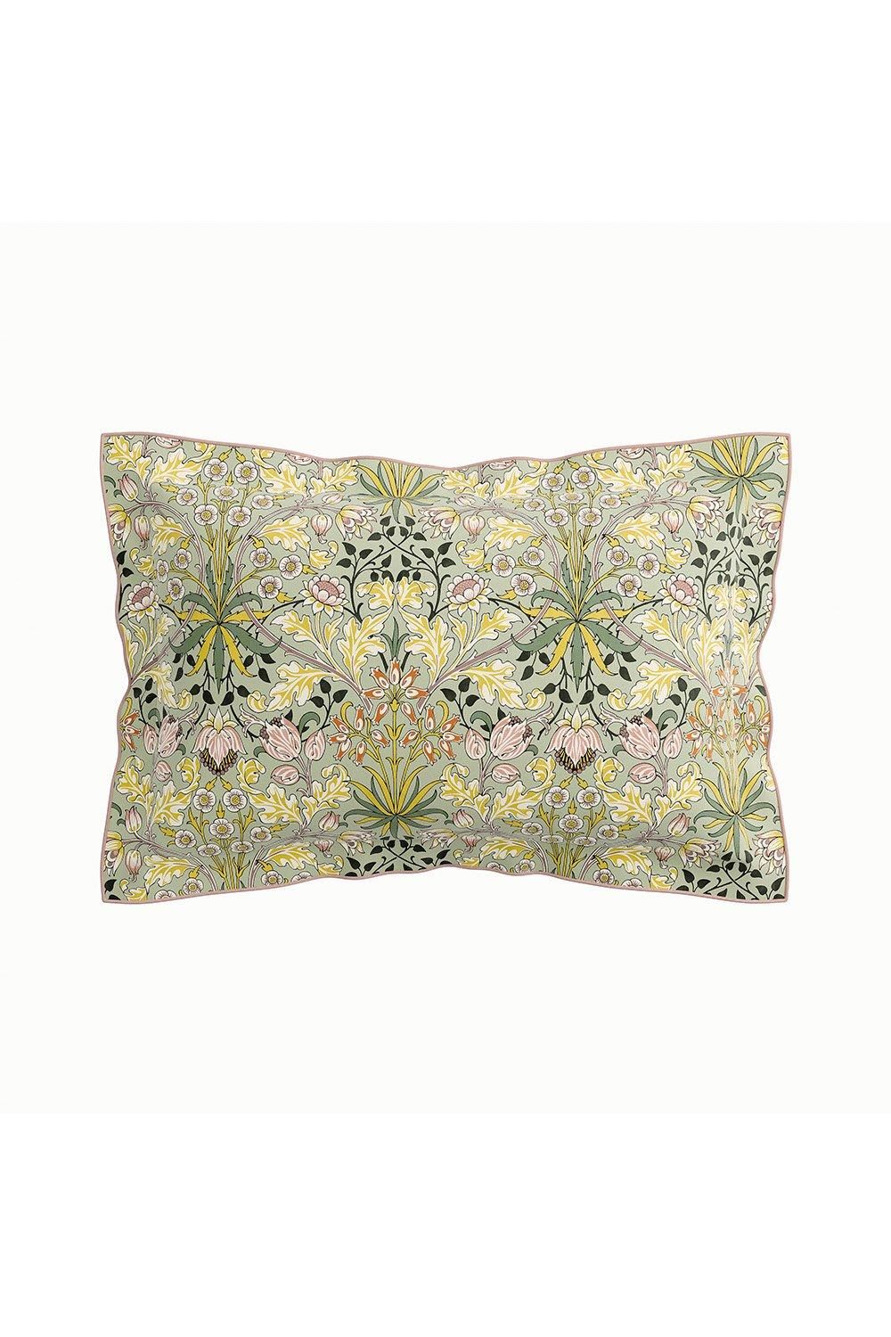 Morris & Co 'Hyacinth' Duvet Cotton Cover Set in Green 3