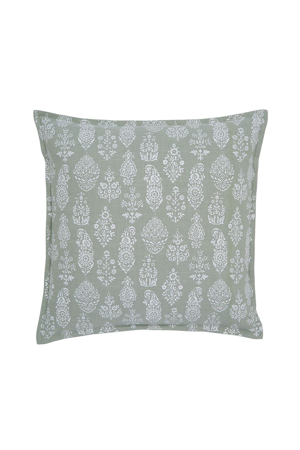 Murmur 'Arna' Cotton Cushion in Light Green