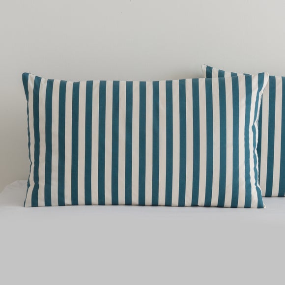 Durham Stripe 100% Cotton Duvet Cover and Pillowcase Set 2
