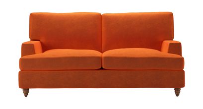 Isla 2 Seat Sofabed in Paprika Smart Velvet - sofa.com
