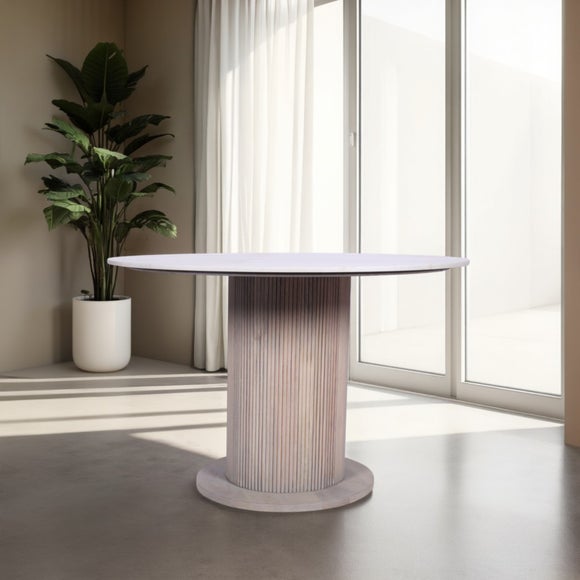 Indus Valley Cleo Round 4 Seater Dining Table
