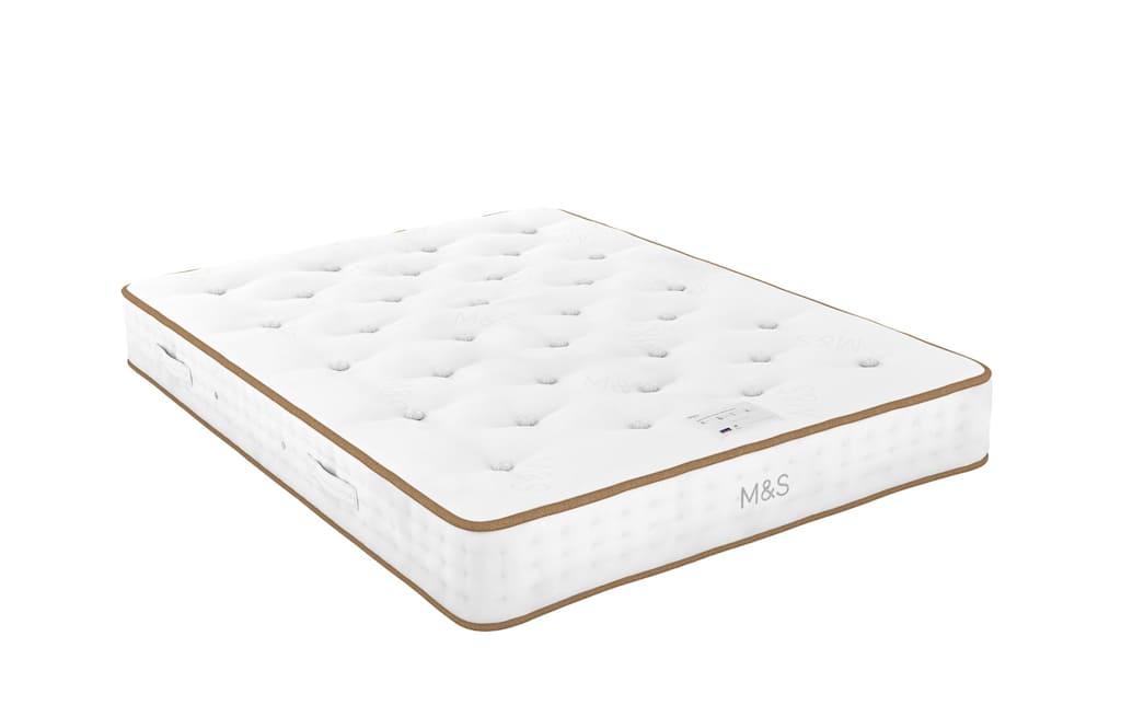 M&S 1500 British Wool Pocket Spring Medium Mattress White