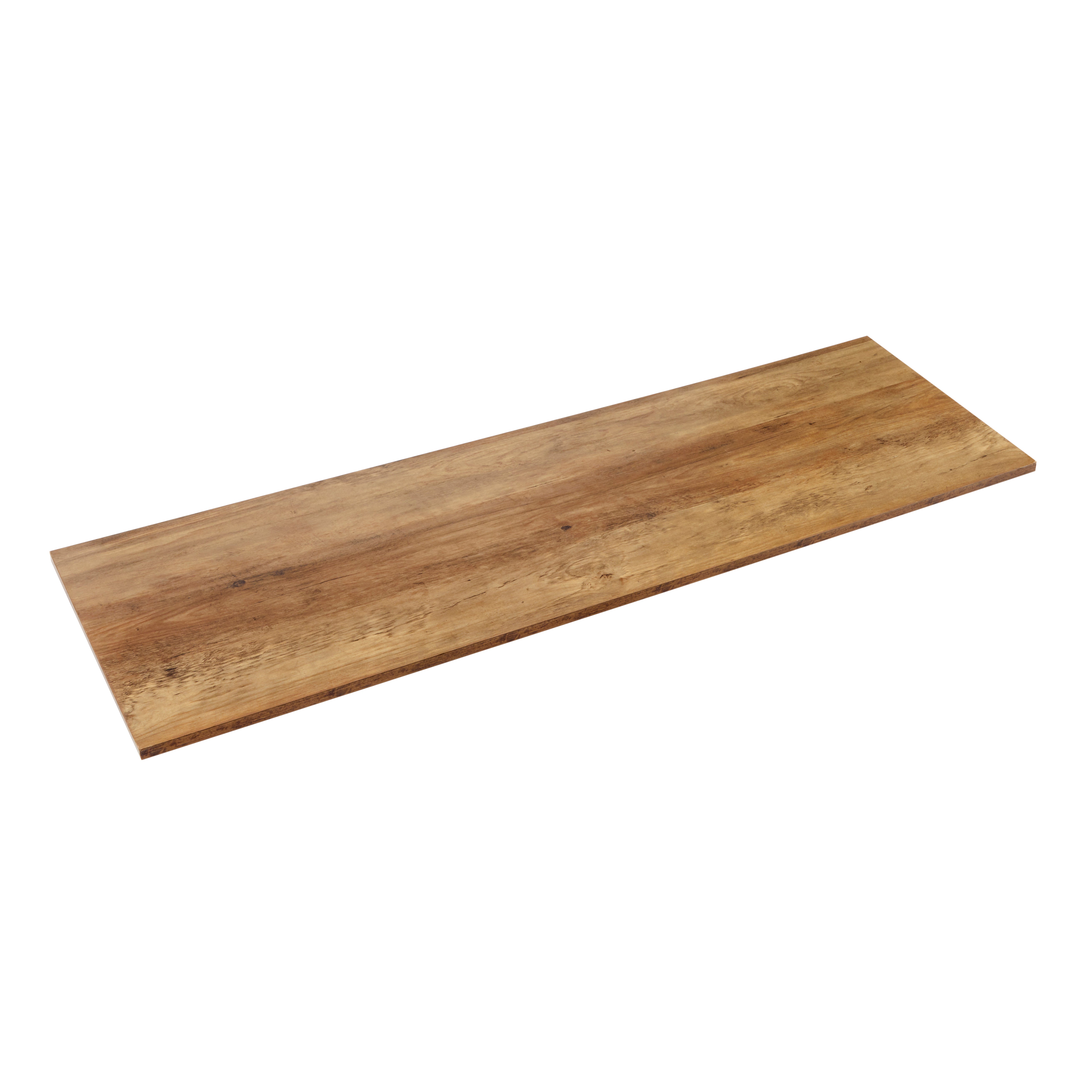 Modular Fulton Pine 120cm Wooden Shelf Panel Component Brown