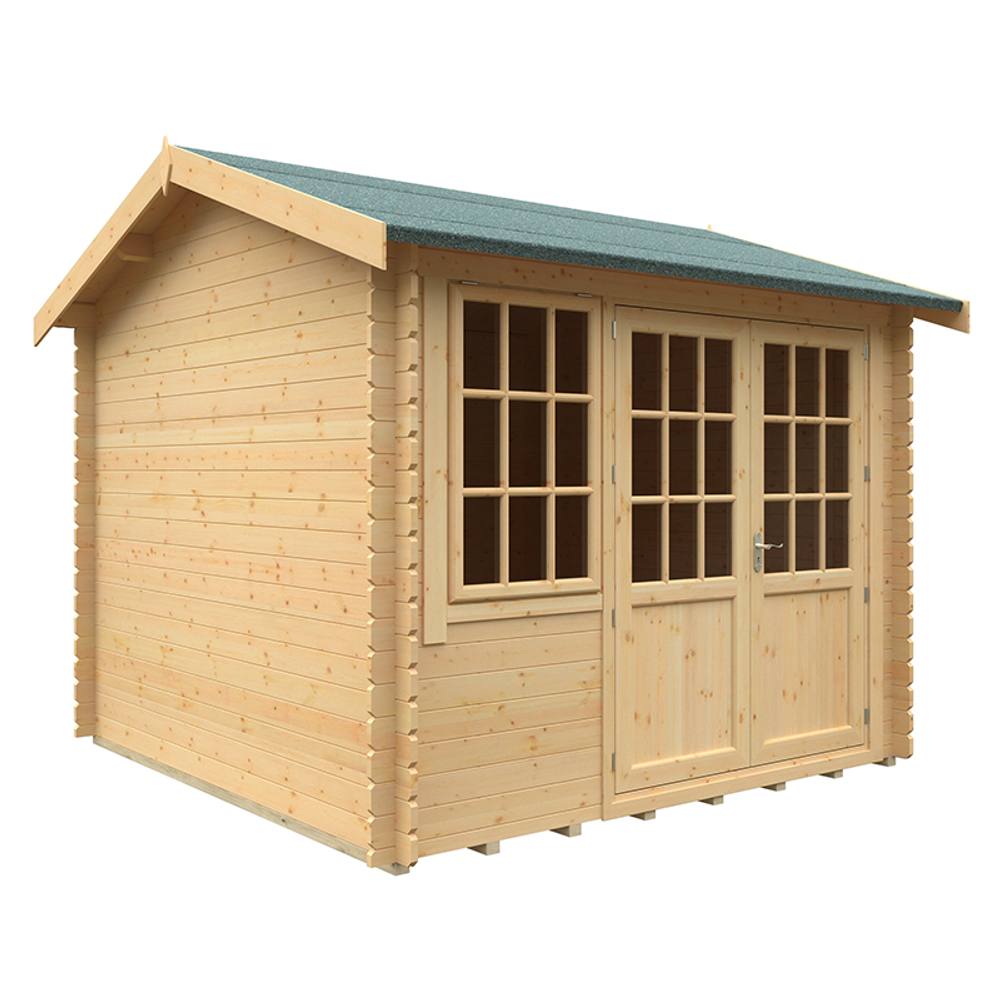 Buttercup Farm 10x10 The Henley 28mm Cabin - L295 x W295 x H272.6 cm in Natural