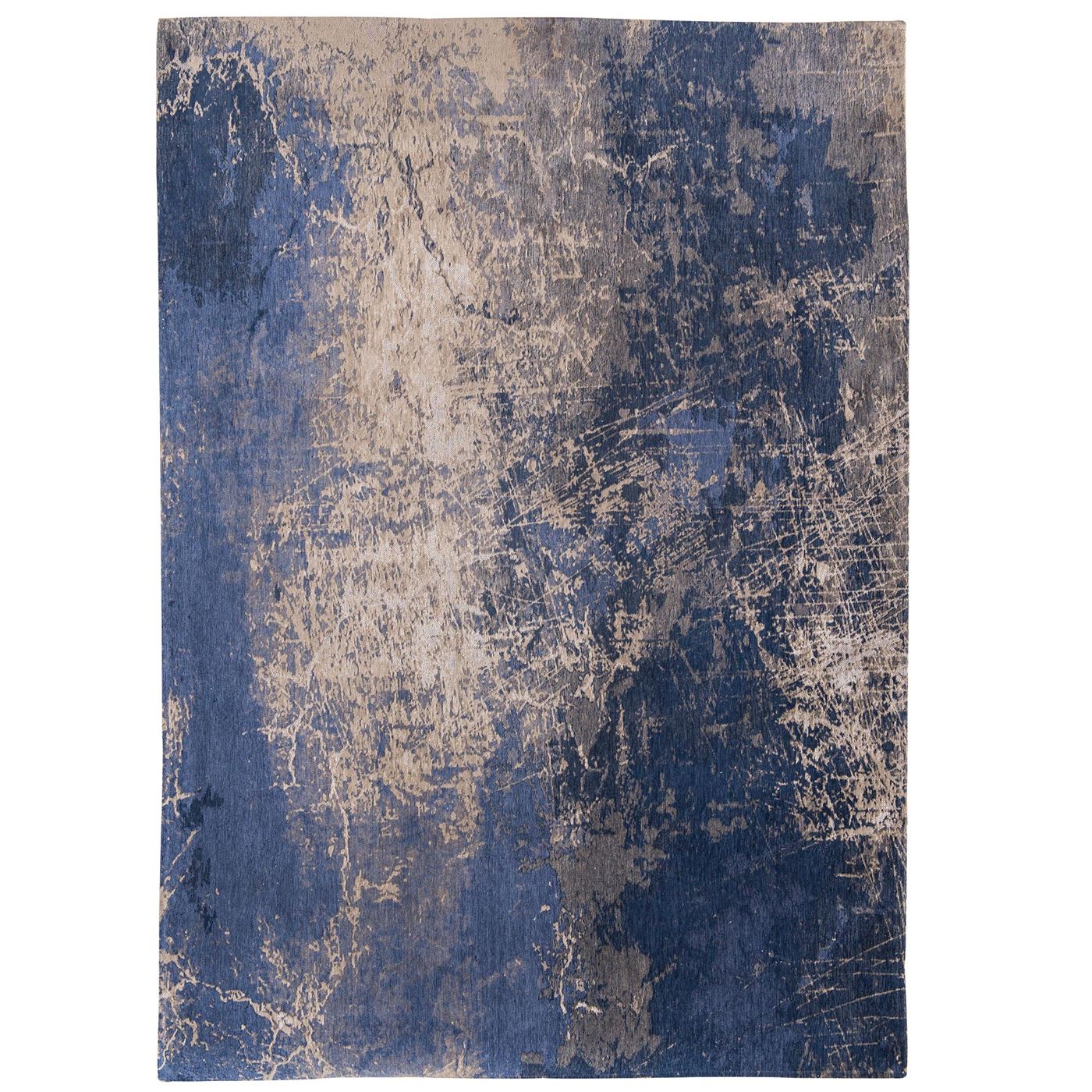 Mad Men Cracks Rug, Abyss Blue