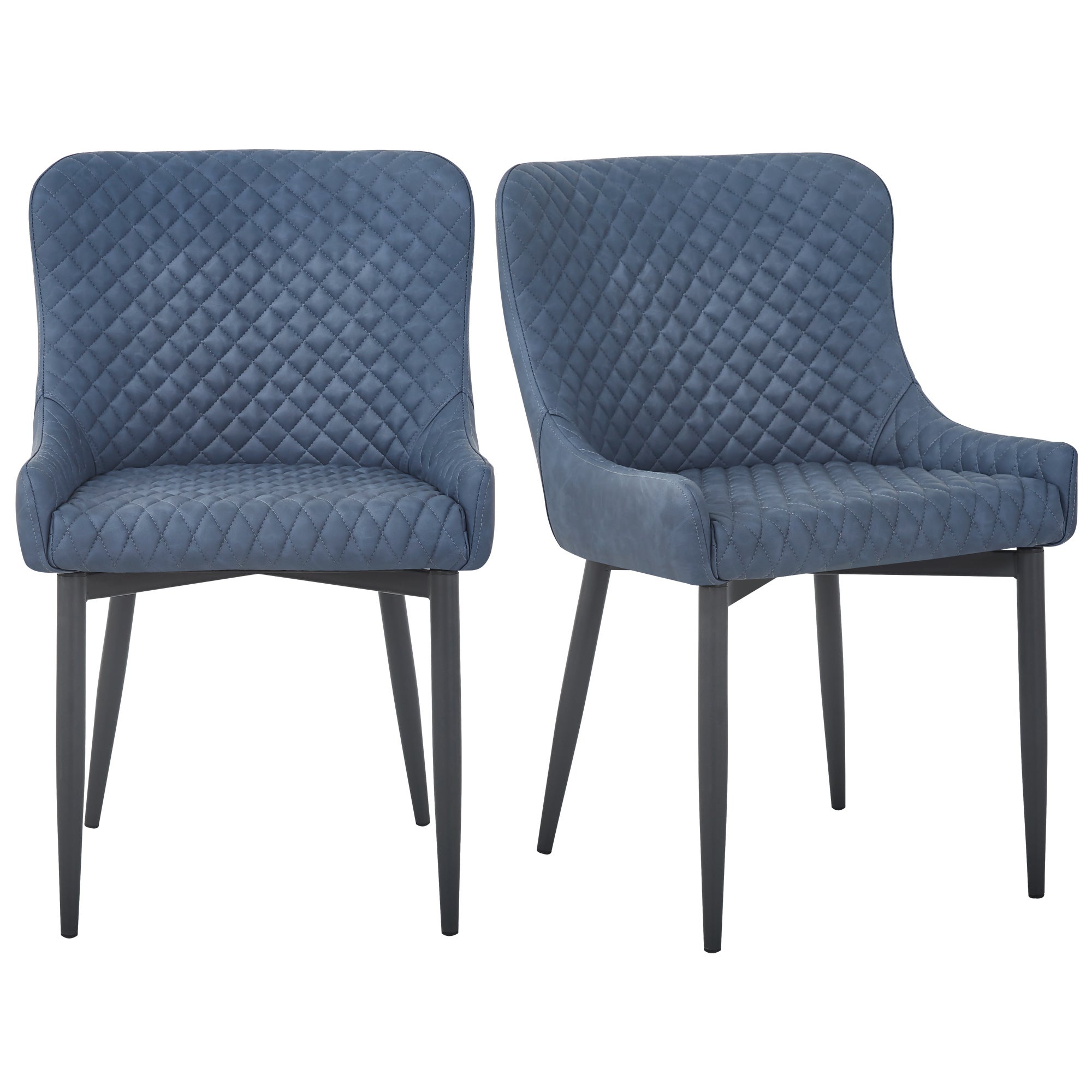 Set of 2 Montreal Dining Chairs, Faux Leather