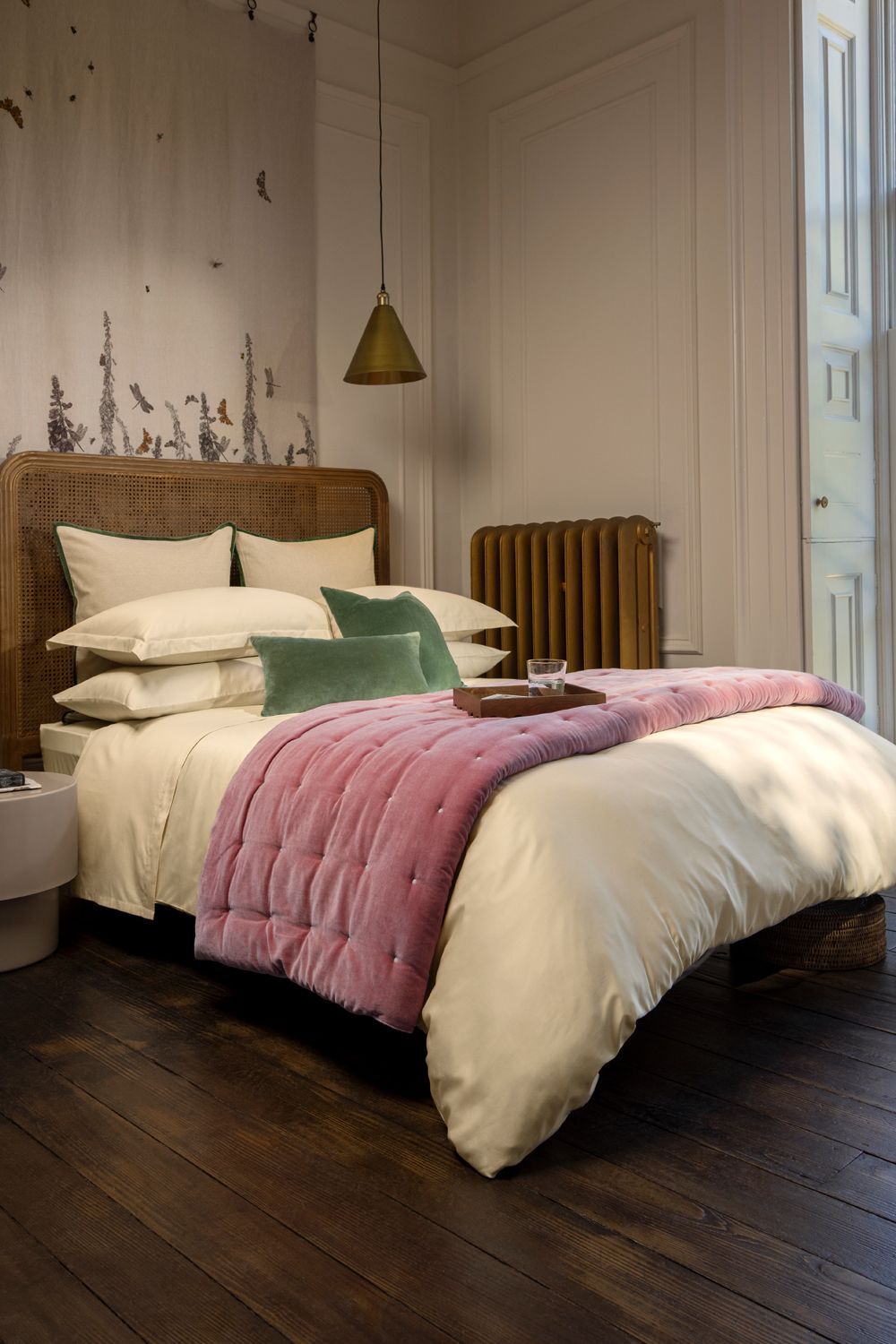CHRISTY 400TC Luxury Cotton Sateen Plain Dye Duvet Cover Sets in Gold