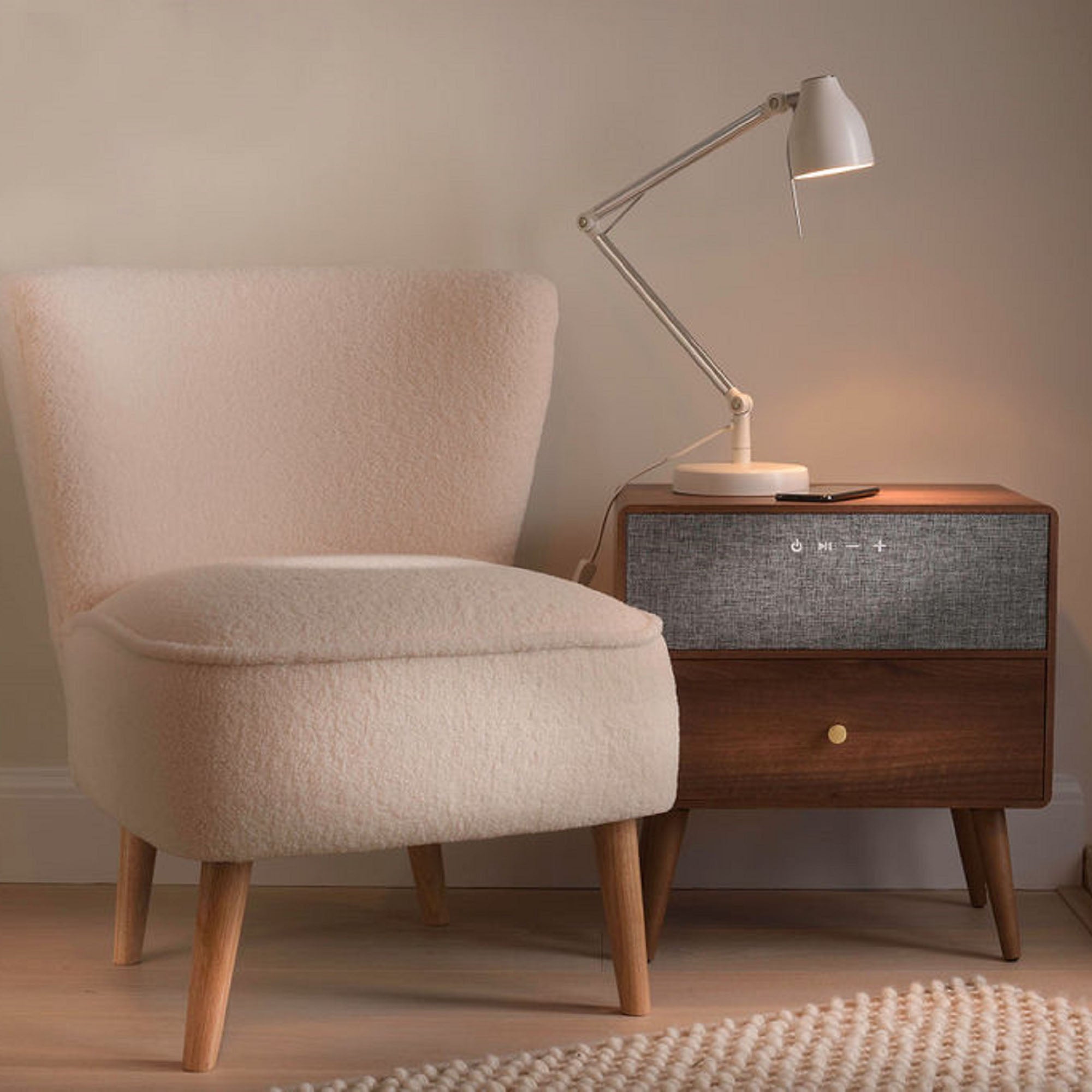 Ralph Smart Bedside Table Brown