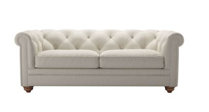 Patrick 2.5 Seat Sofabed in Canvas Pure Belgian Linen - sofa.com
