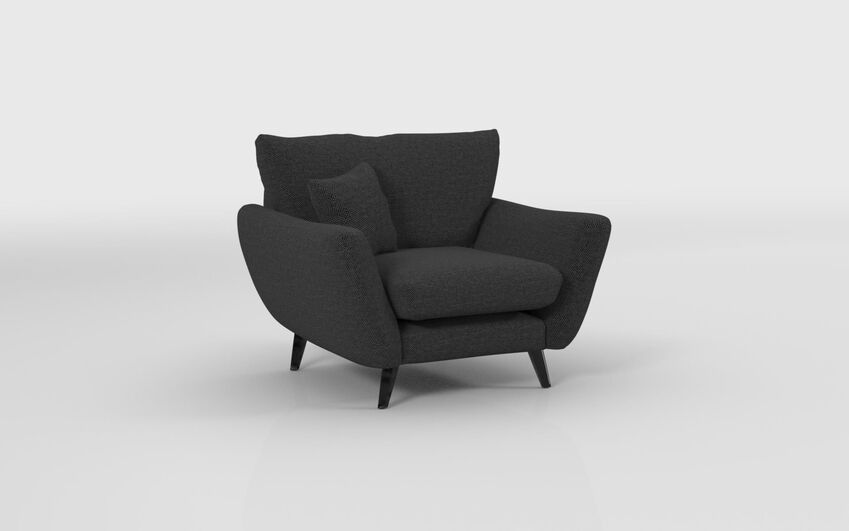 Black Fabric Edale Armchair