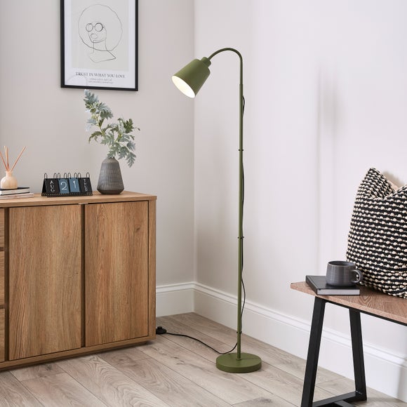 Sanford Goose Neck Adjustable Floor Lamp