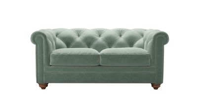 Patrick 2 Seat Sofabed in Sage Smart Velvet - sofa.com