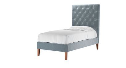 Rosalie 150cm Single Bed in Windermere Cotton Matt Velvet - sofa.com