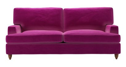Isla 2.5 Seat Sofabed in Peony Cotton Matt Velvet - sofa.com
