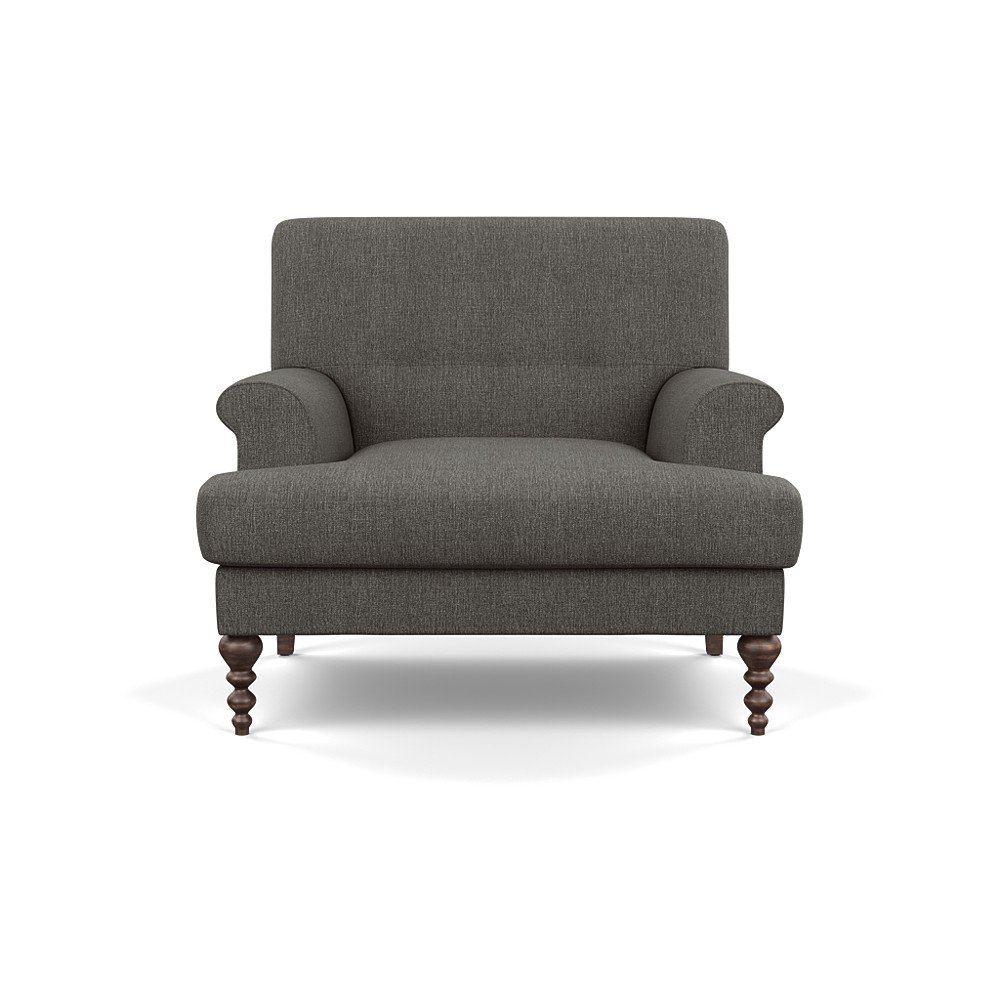 SCP Oscar Formal Armchair Kvadrat Molly 170 Walnut Feet