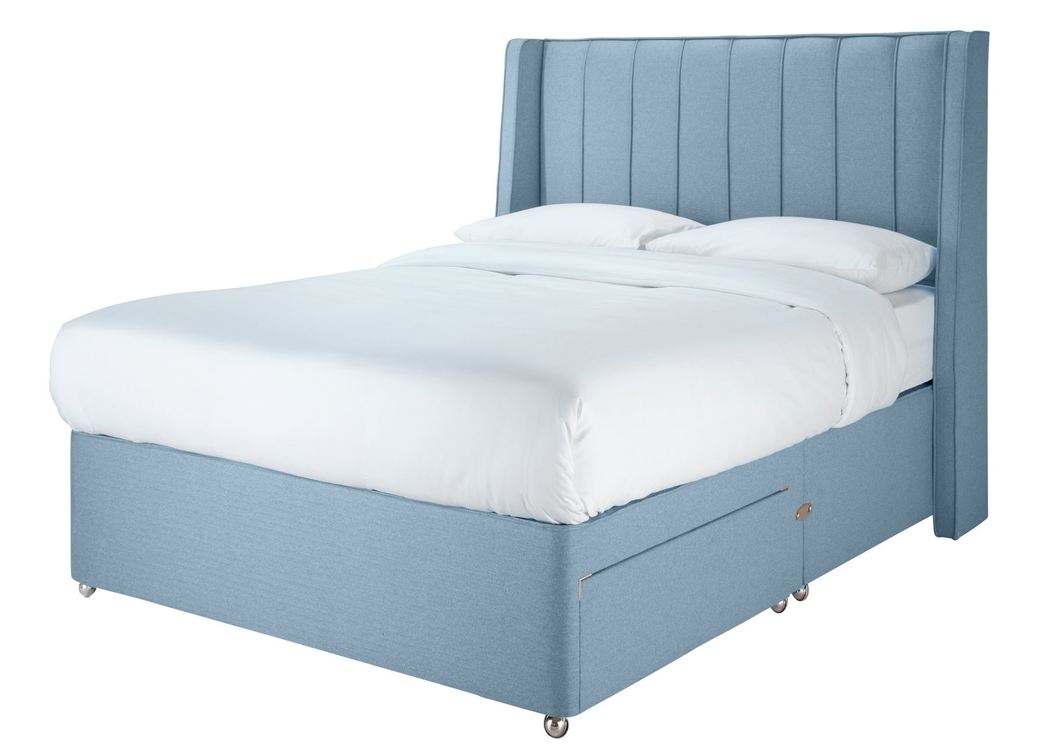 Sleepeezee 2000 Hybrid Double 2 Drawer Divan - Blue