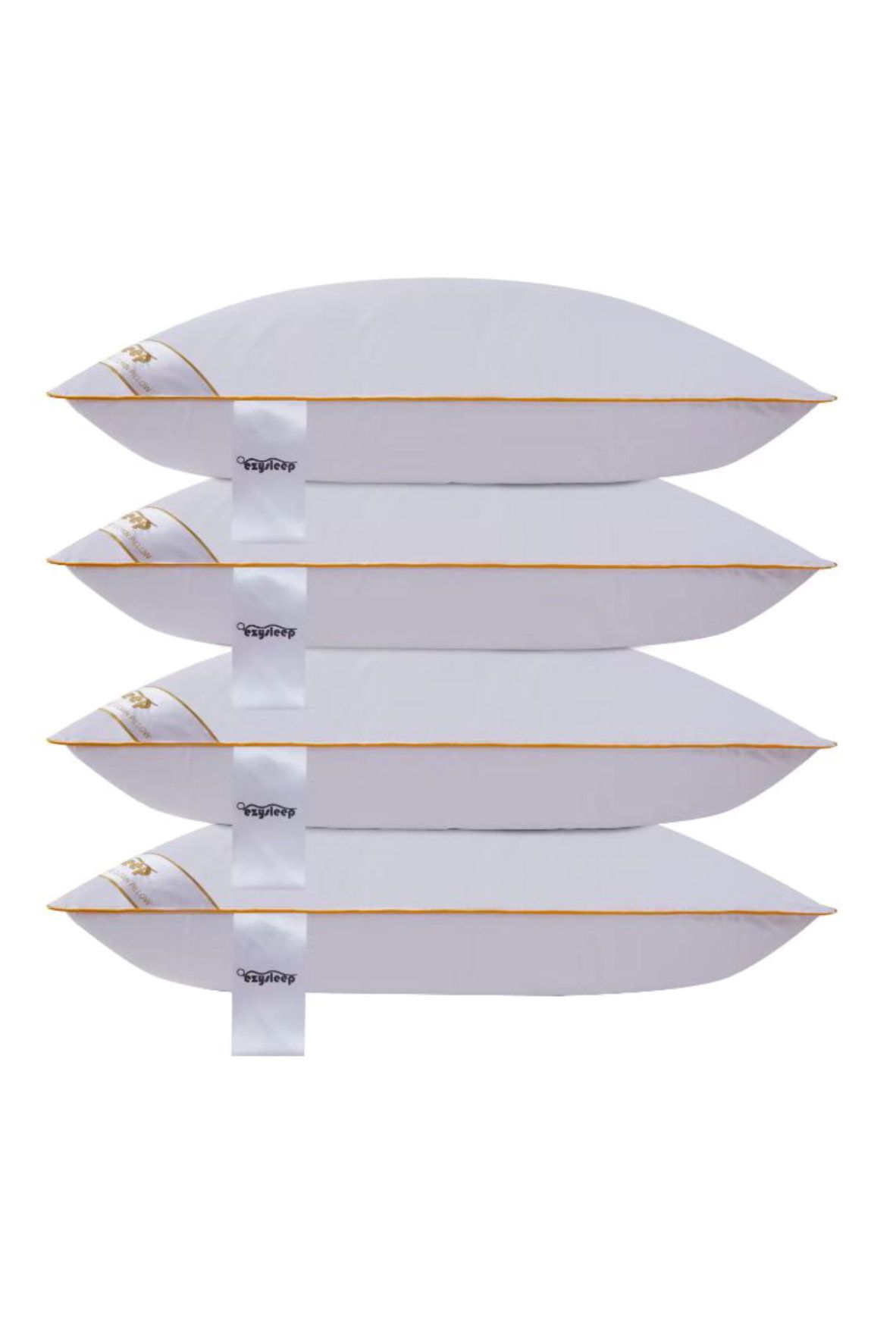 Ezysleep Luxury Goose Feather & Down Pillow - Set of 4 in White