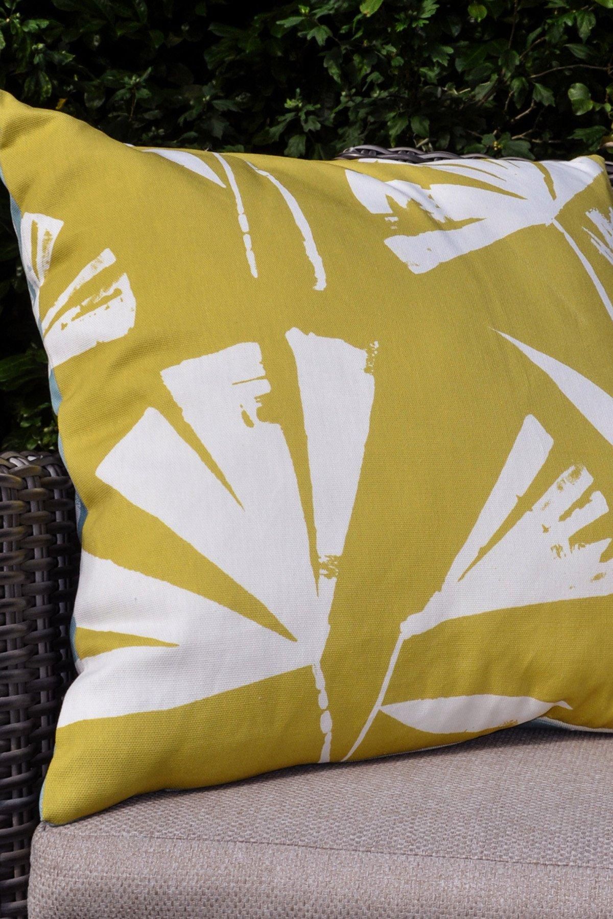 Fusion 'Alma Outdoor' Water & UV Resistant Garden Filled Bench Cushion in Teal