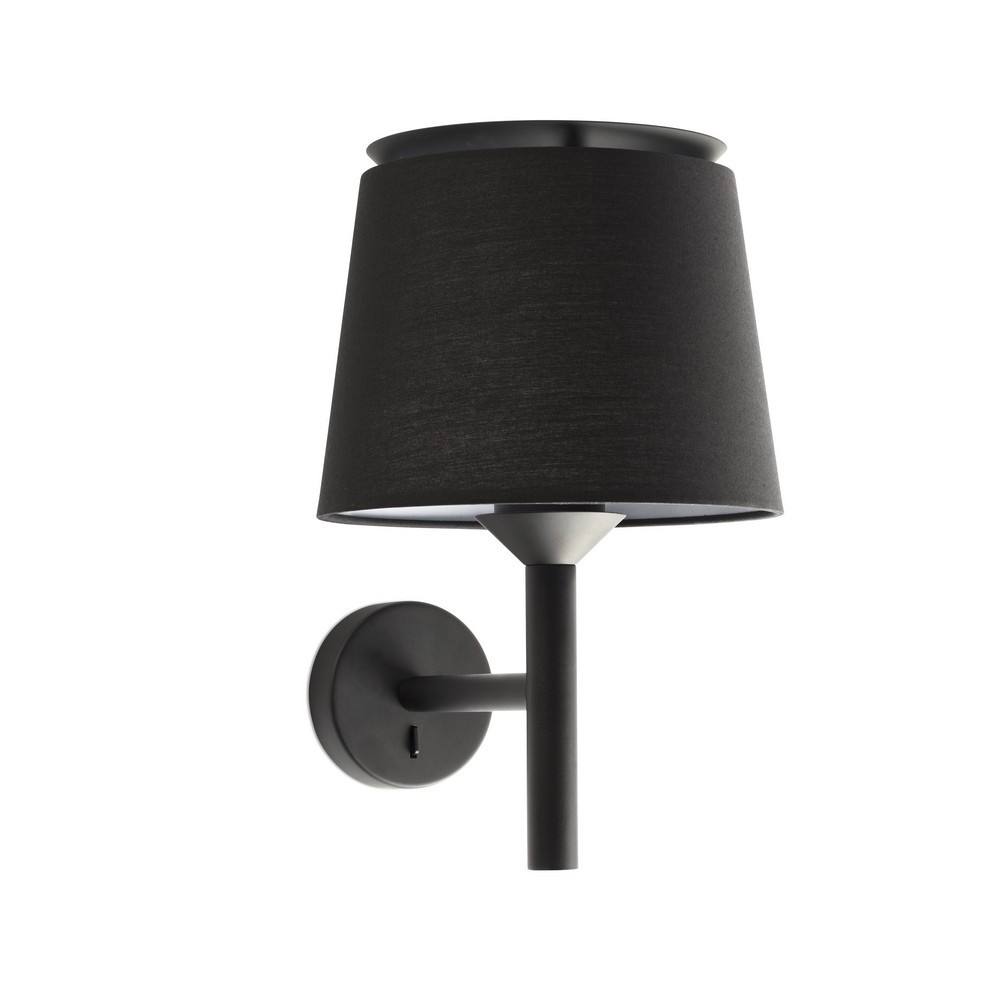 Netlighting Savoy Wall Light with Shade Black E27
