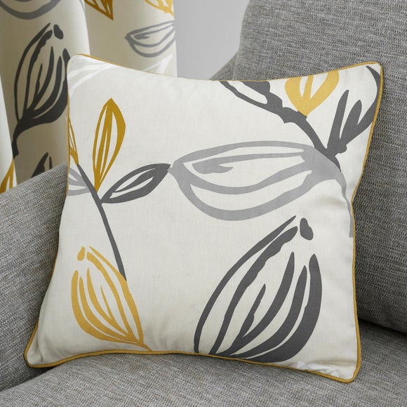 Ensley Floral Cotton Square Filled Cushion
