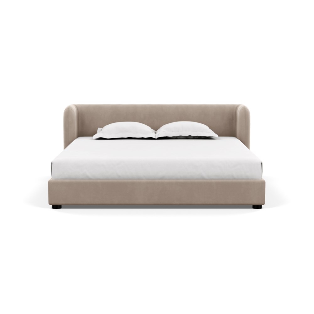 Heal's Group Bed Super King Varese Velvet Dove