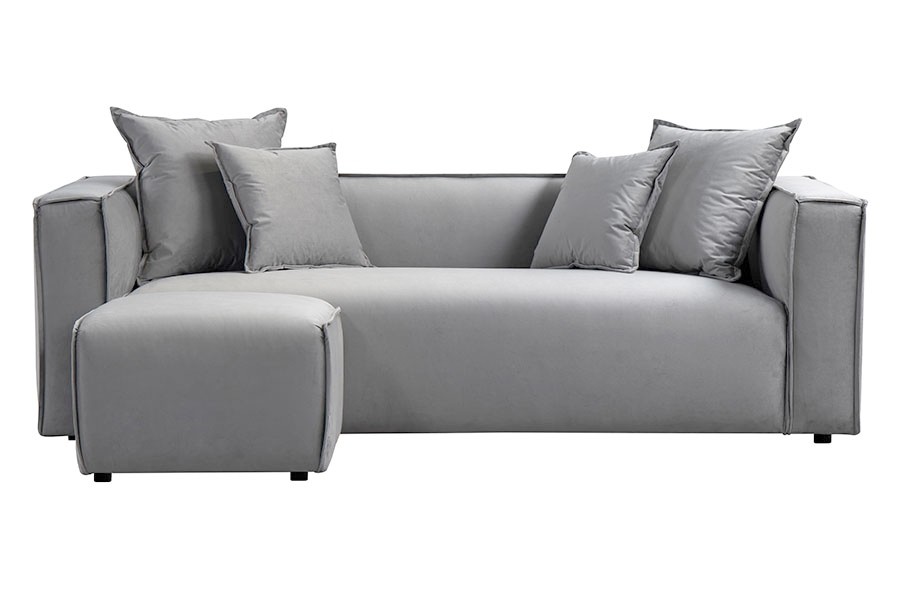 Max Three Seat Corner Sofa - Dove Grey