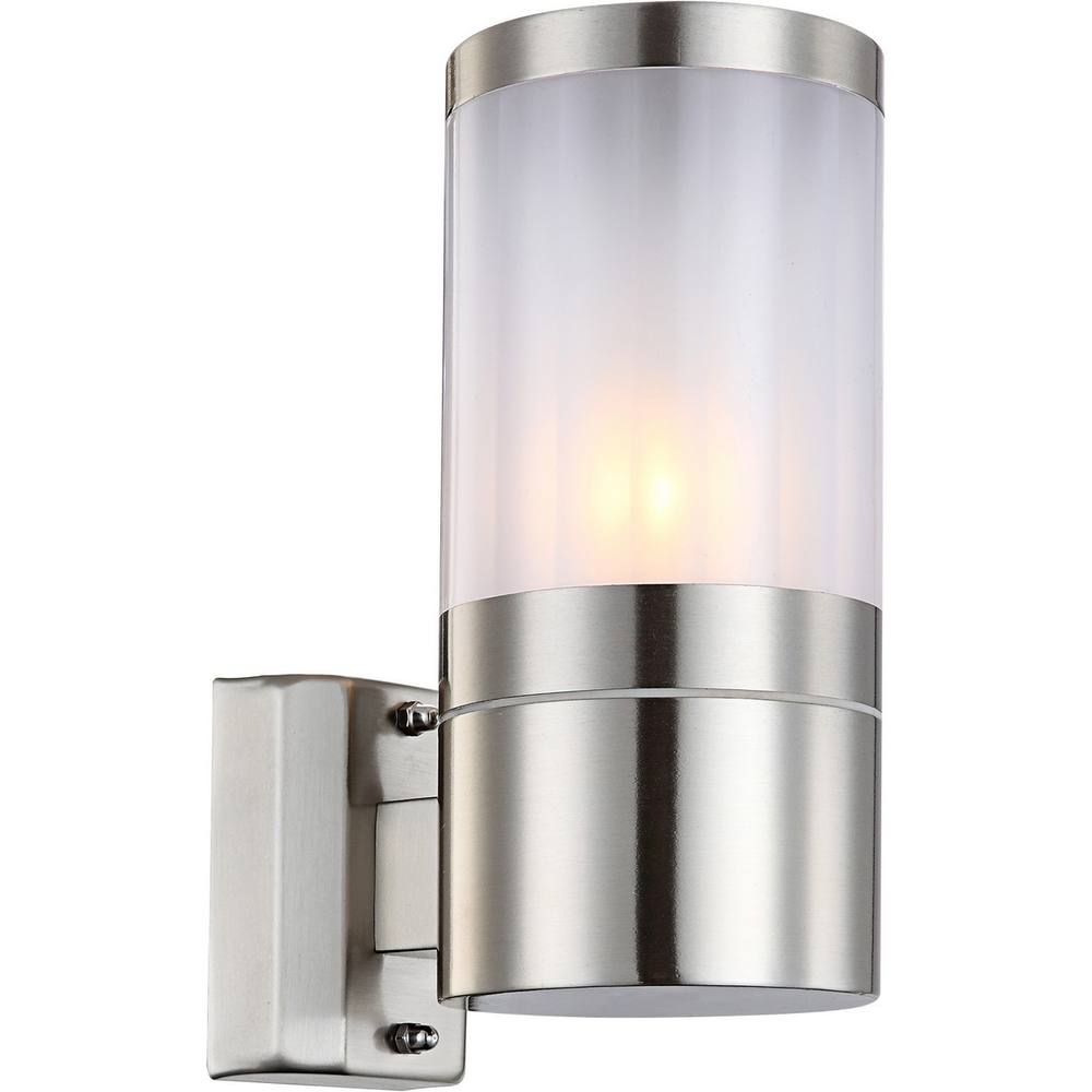 Netlighting Xeloo Outdoor Modern Wall Lamp Silver Glossy IP44 1x E27