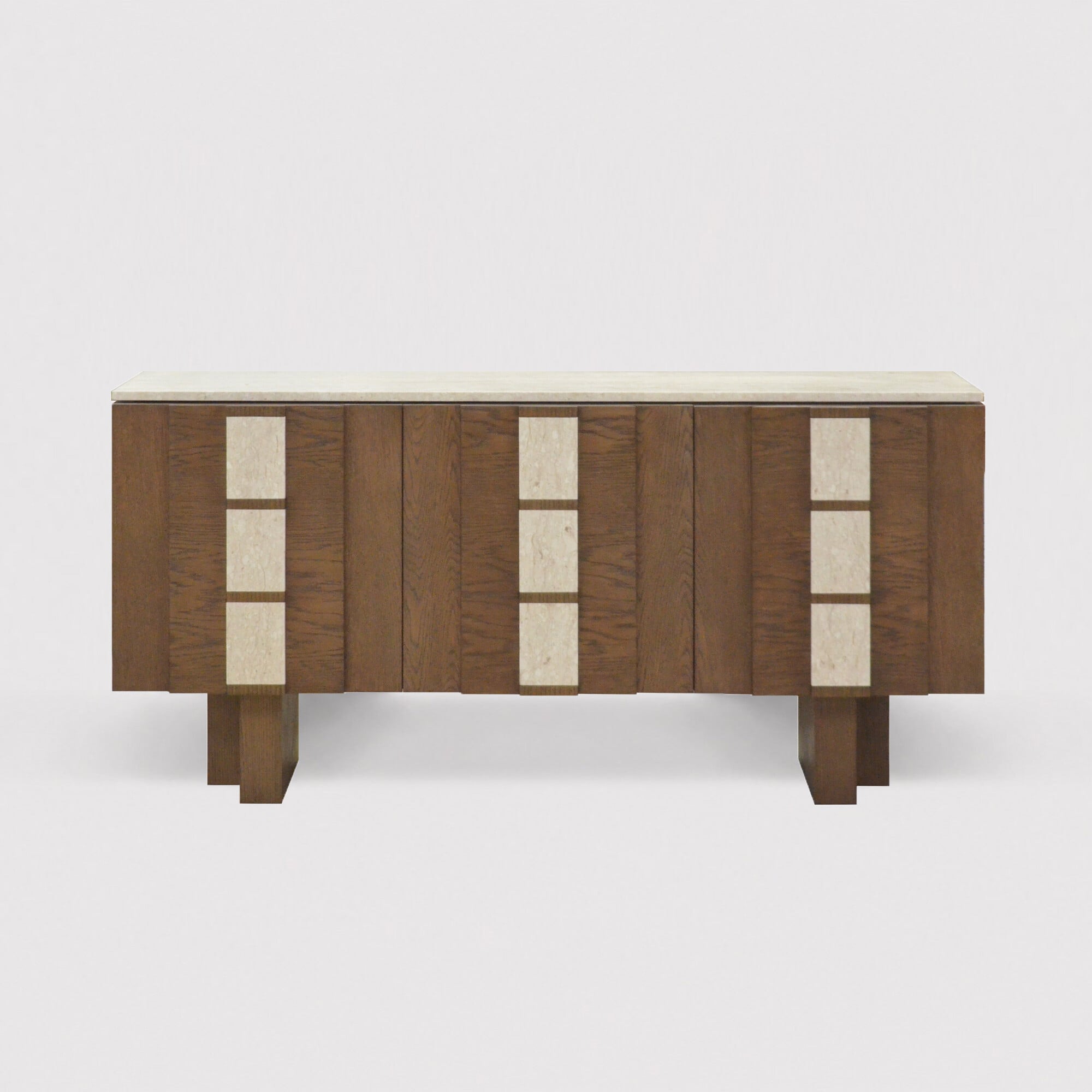 Laroque Sideboard 165cm, Brown Marble | Barker & Stonehouse