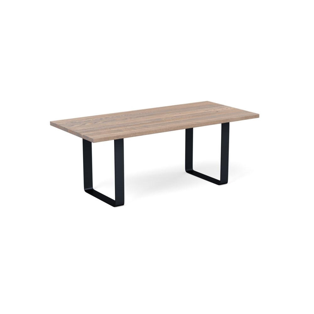 Heal's Prague Table 280x100cm Grey Oak Straight Edge Filled