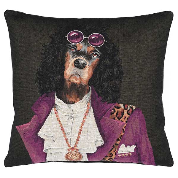 Spaniel With Glasses Cushion