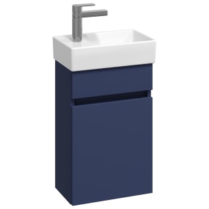 Concept Matt Blue Compact S1 Vanity Unit & LH Basin - 360mm