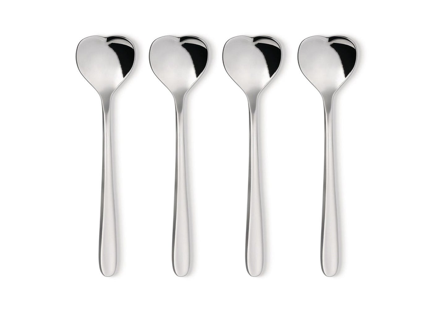 Alessi Big Love Set of 4 Tea Spoons