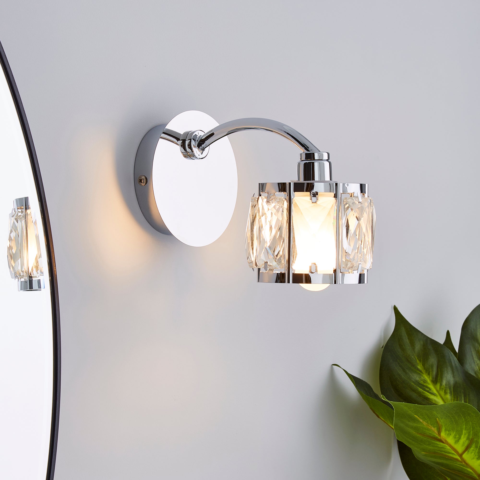 Kylie Bathroom Wall Light Chrome