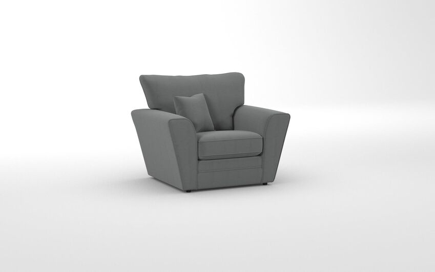 Grey Fabric Tunstall Armchair