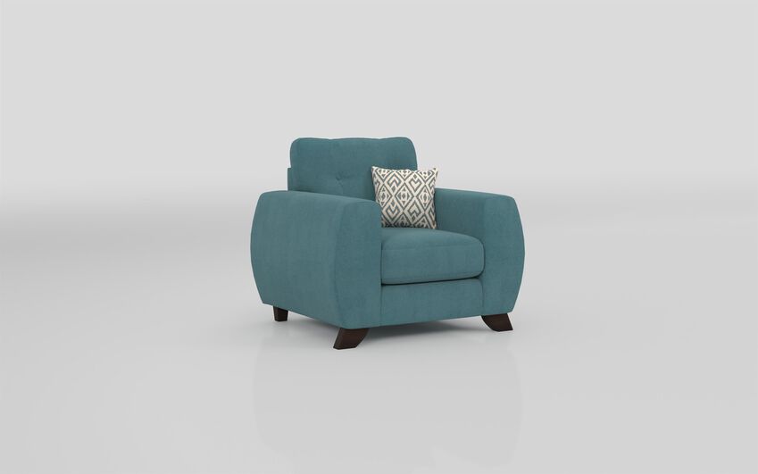 ScS Living Blue Aspen Fabric Standard Chair