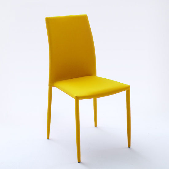 Mila Upholstered Curry Colour Dining Chair