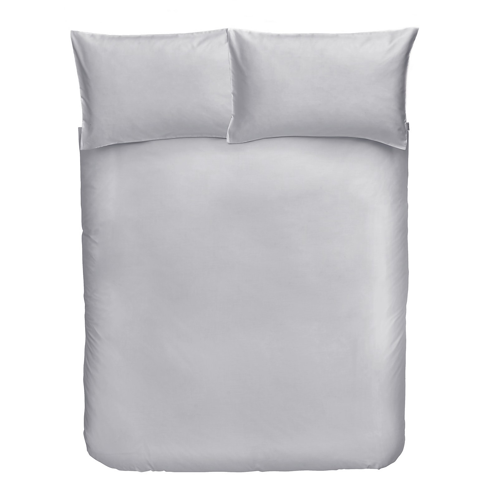 Cotton Duvet Cover Set - Double - Dove Grey