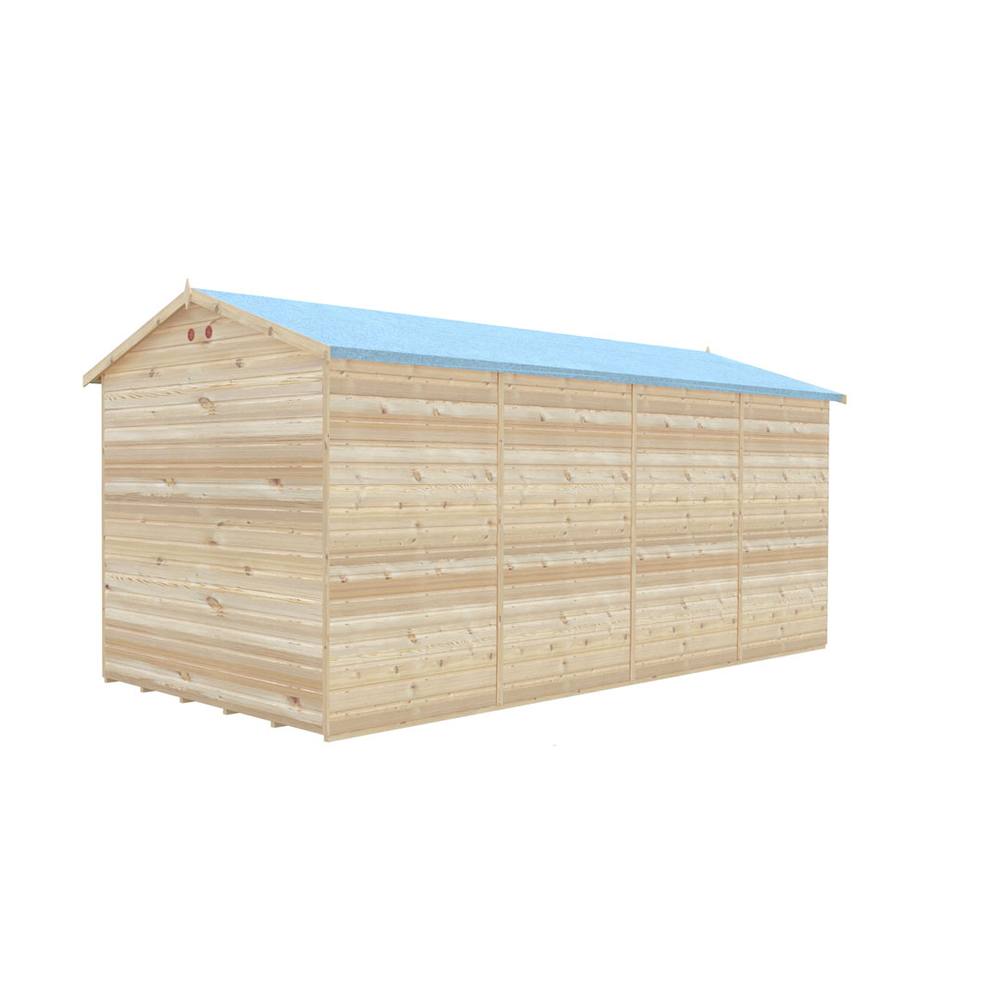 Shires Mayfield 16 x 8 Summerhouse - Wood - L239 x W476 x H229 cm in Light Brown 5