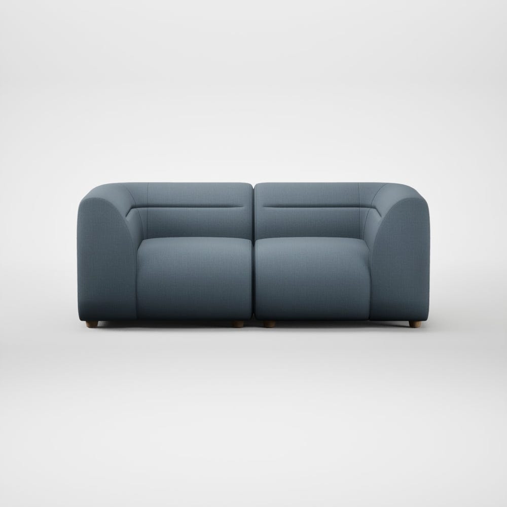 Heal's Lilli 2 Seater Sofa Smart Cotton Linen Celestial Natural Feet 2