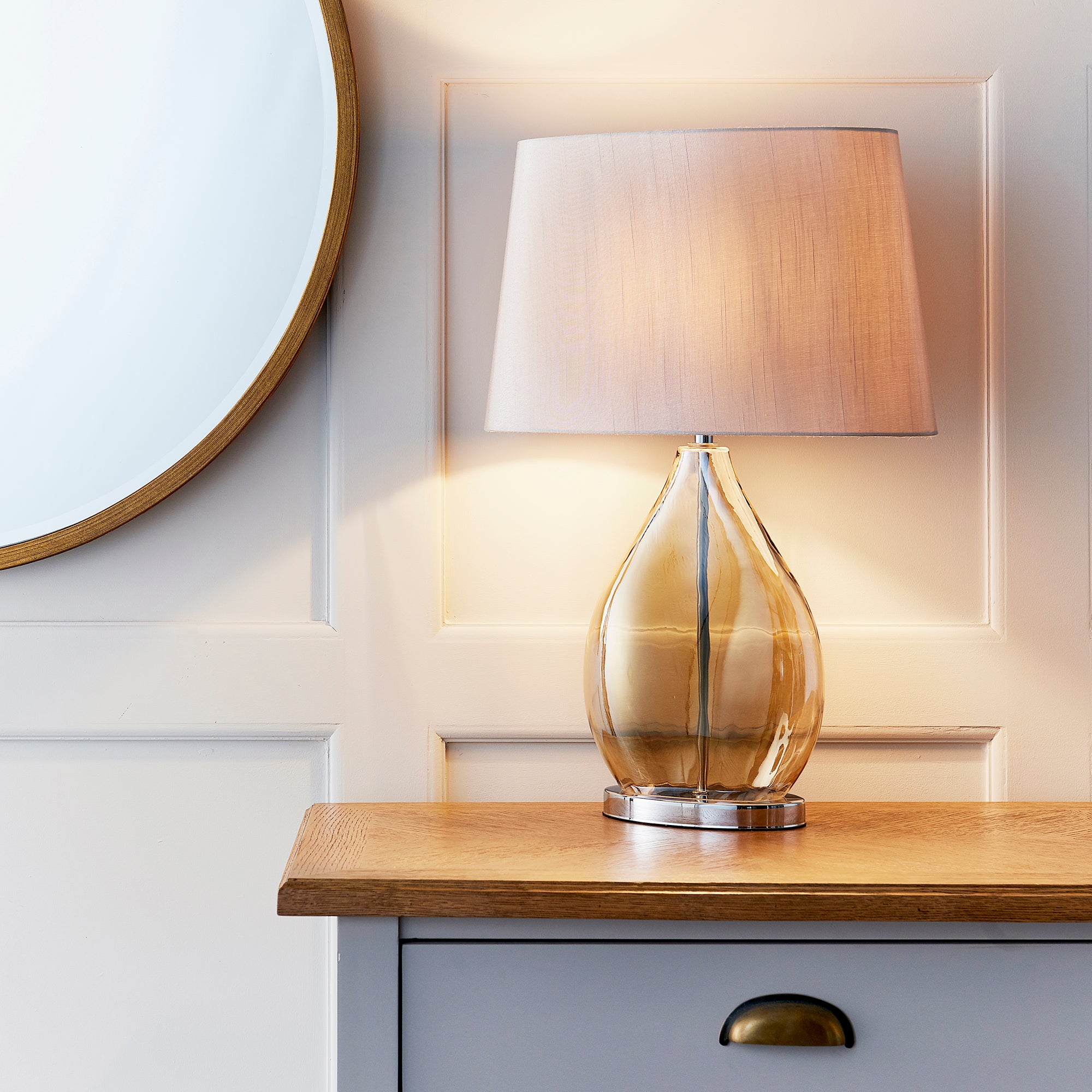 Vogue Kew Smoked Table Lamp Gold